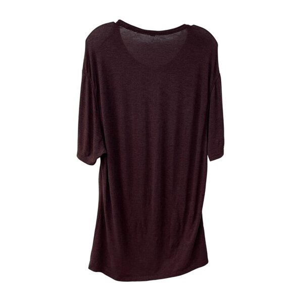 Lululemon Mens Large 5 Year Basic Tee Short Sleeve T-Shirt Heathered Black Plum - Picture 3 of 5